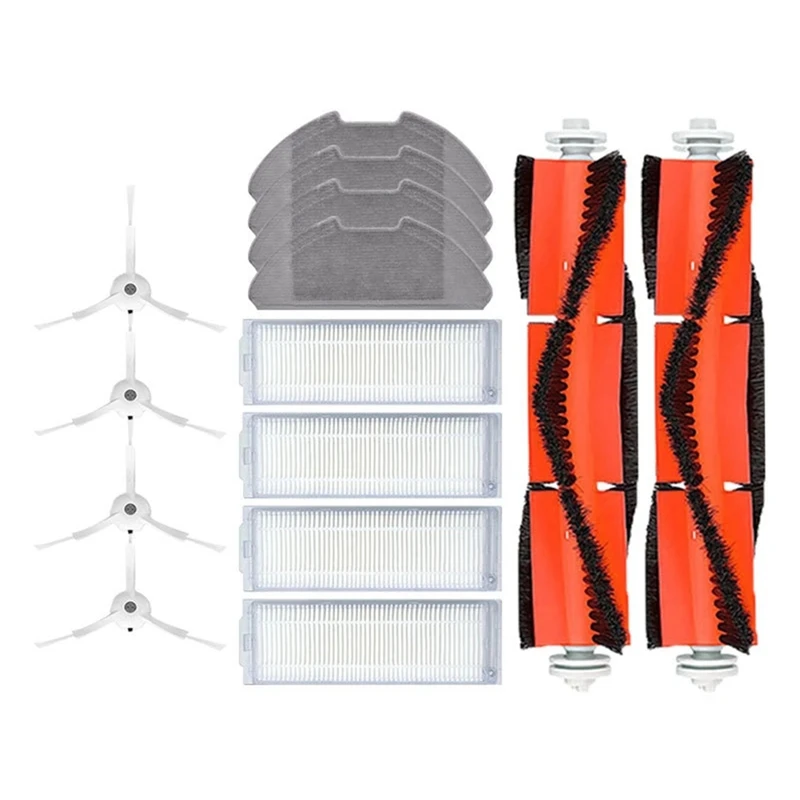 

Фильтр для робота-пылесоса Xiaomi Mi 2 Pro Lite, насадка на швабру 1 шт., основная и боковая щетки, набор аксессуаров для пылесоса Mijia