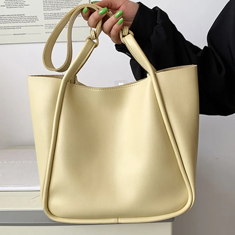 

Женская большая сумка для покупок 2022, качественная мягкая кожаная сумка-тоут, стильные брендовые дизайнерские сумки, женская сумка на плечо