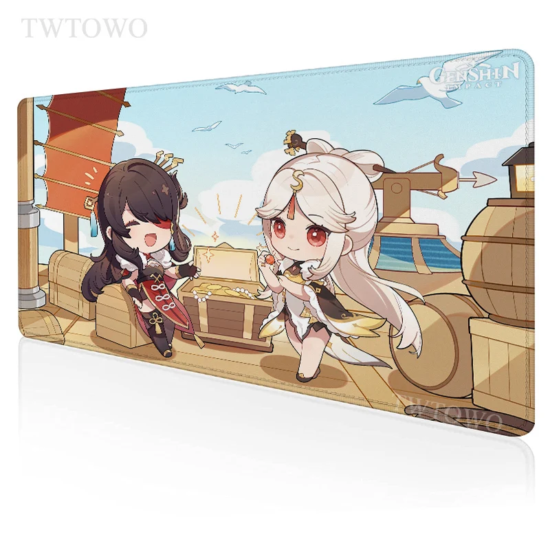 

Игровой коврик для мыши Genshin Impact Beidou, коврик для мыши размера XL для домашнего компьютера, HD, под заказ, коврик для мыши XXL, нескользящий мягкий ...