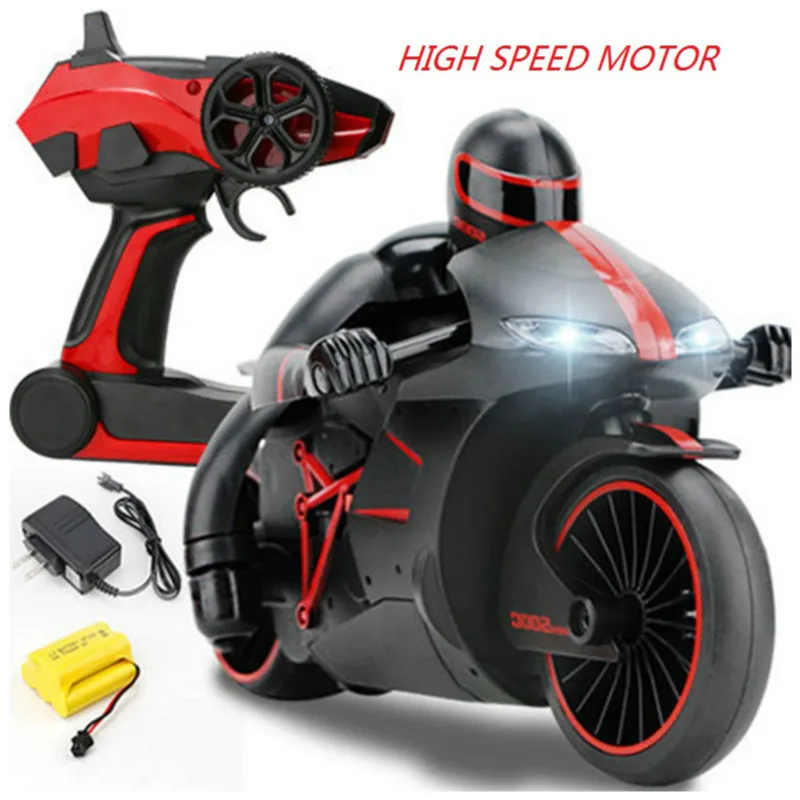 

2.4G Mini Fashion RC Motorcycle with Cool Light High Speed Motorbike Model Toy Remote Control Drift Motor Gifts for Boy Children