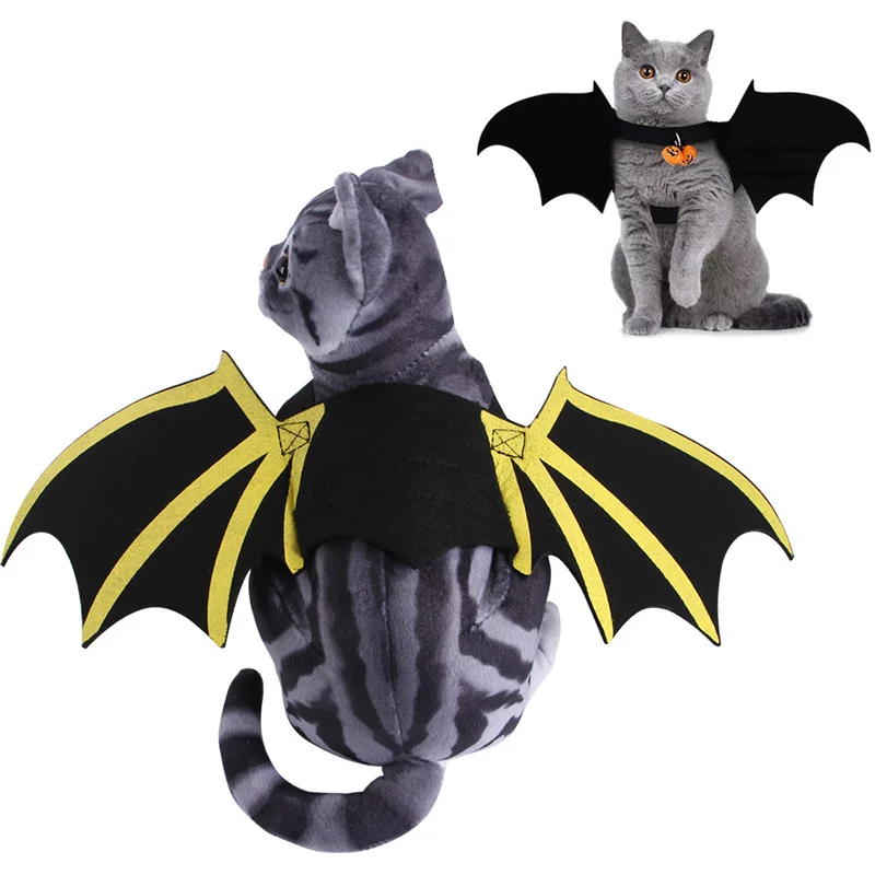 

Pet Halloween Costume Cat Cosplay Bat Wings Artificial Wing Pet Cosplay Prop Halloween Christmas Dog Cat Costume Pet Accessories
