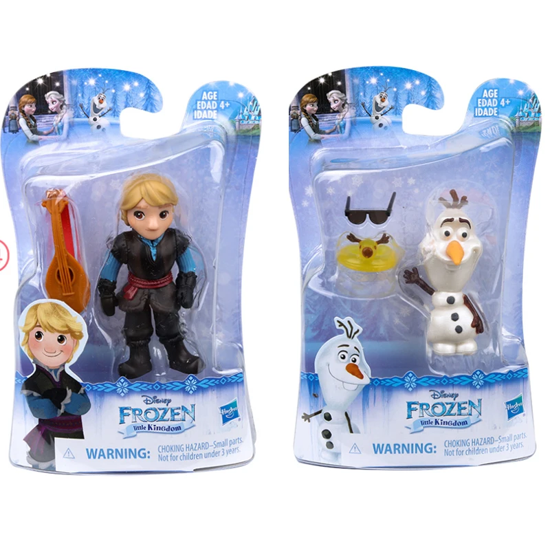 

Disney Frozen Little Kingdom Kristoff Elsa Anna Olaf Mini Character Doll Gifts Toy Model Anime Figures Collect Ornaments