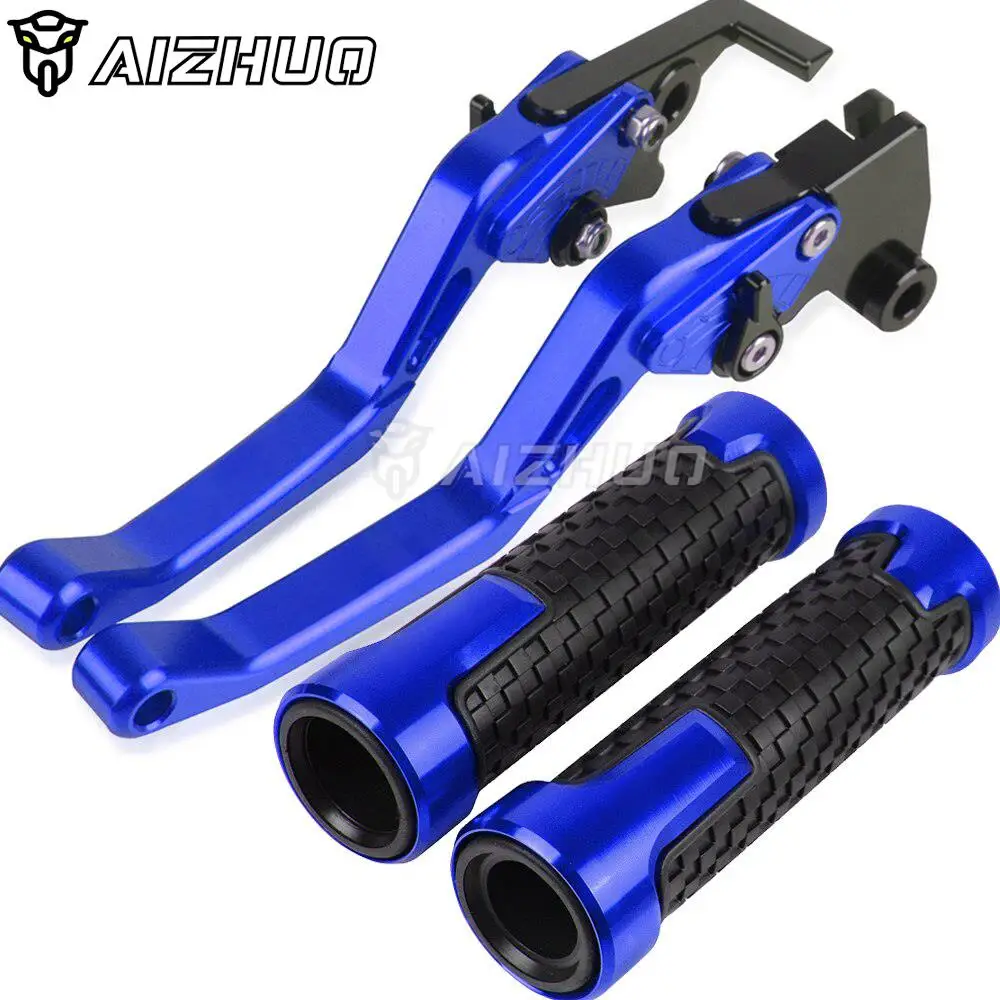 

Motorcycle Handlebar Handle Grips Ends Adjustable Folding Brake Clutch Levers For Yamaha FZ400 FZ400R 1986-1988 1987 FZ 400 R