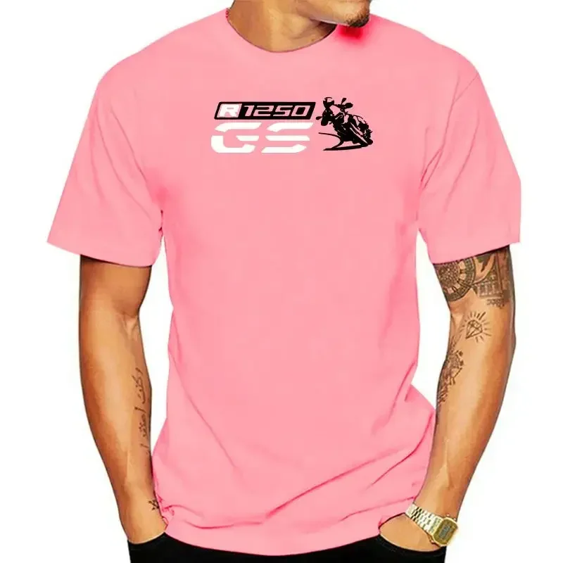 Хлопковая одежда для мотоциклистов с коротким рукавом круглым вырезом и принтом