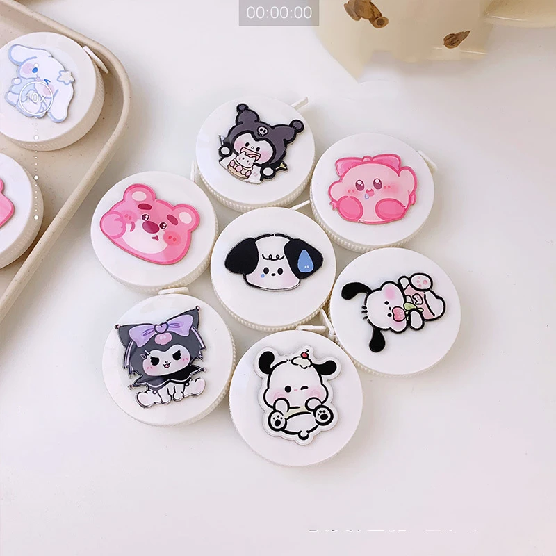 

Милая мультяшная Милая рулетка Sanrio Kuromi послеacco Cinnamoroll многофункциональная аниме фигурка может быть зафиксирована Автоматическая усадка портативная