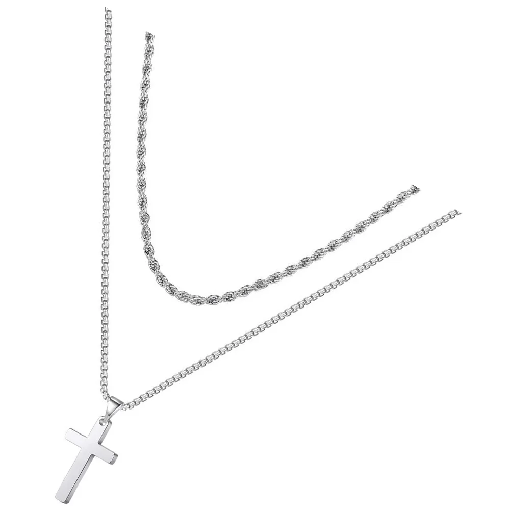 

Cross Charm Necklace Neck Necklace Neck Accessory Cross Pendant Necklace Necklace for Men