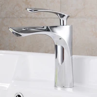 chrome bathroom basin single hole cold and hot mixer faucet water tap basin faucet taps sink faucet