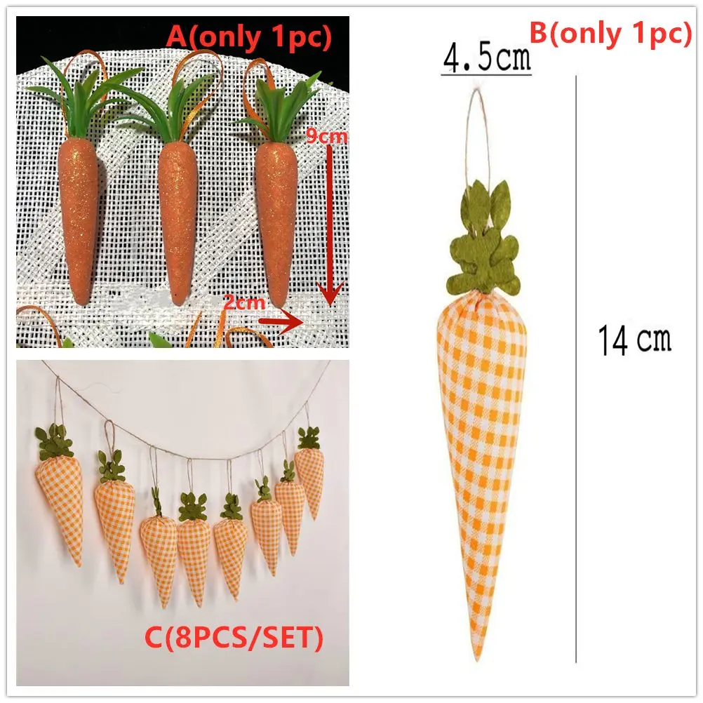 Счастливая Пасха баннер в виде моркови подвесная подвеска флаг искусственная