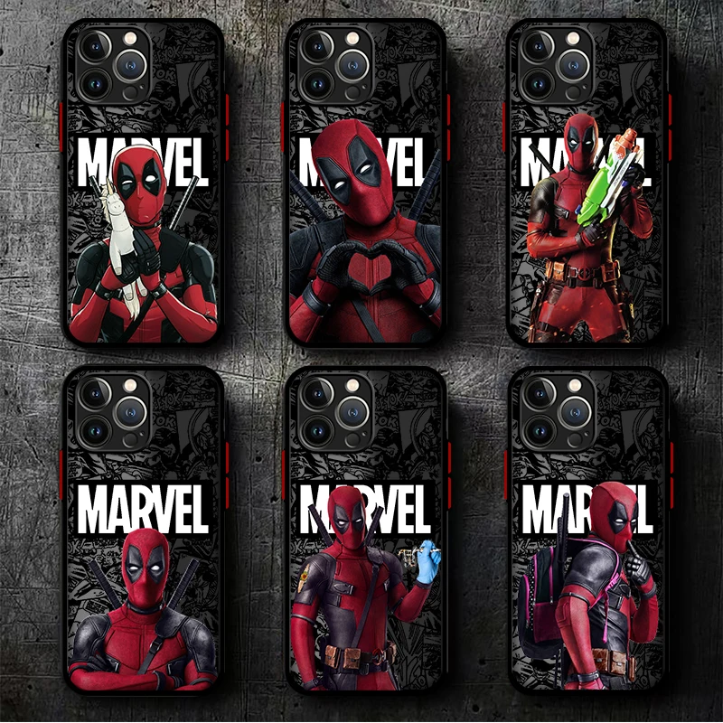 Фото Чехол для телефона Marvel Deadpool для iPhone 16, 15, 11, 12, 13, 14, Pro Max 16 Plus 12 Mini 7, 8 XR XS 15Pro MAX 16e, чехол №1
