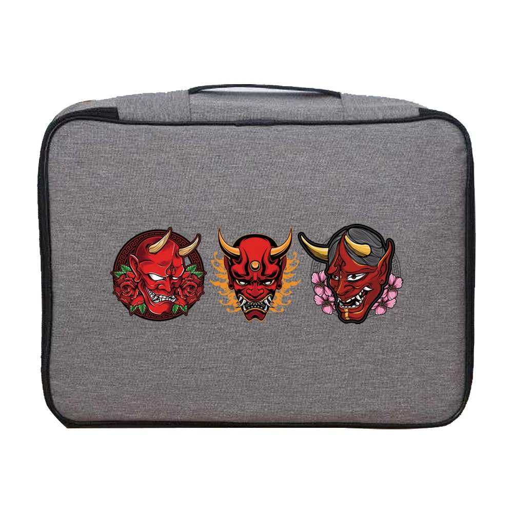 For Men Women's Travel Luggage Case Credentials Passport Storage Bag Documents Bags Organizer Monster Print Waterproof Handbags