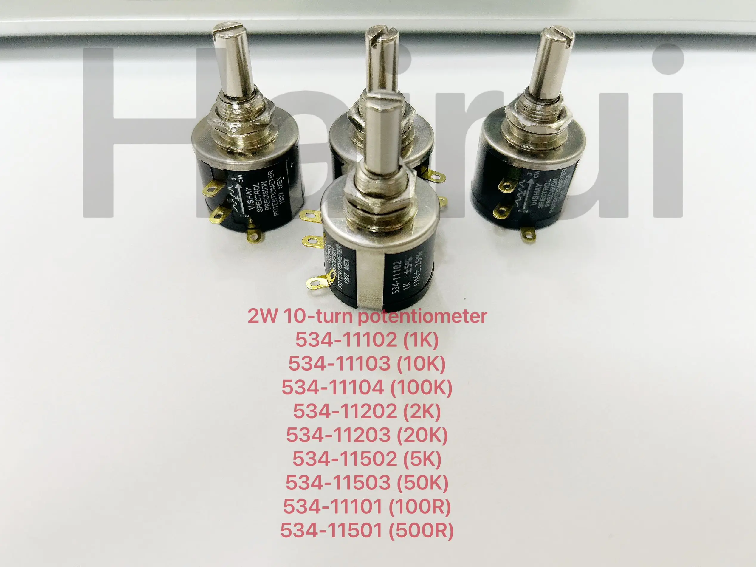 Фото Новый многовитковый проволочный потенциометр Spectrol 10 об/мин 534-11103 534B1103JC 100R 500R1K 2K 5K 10K 20K 50K 100K №1