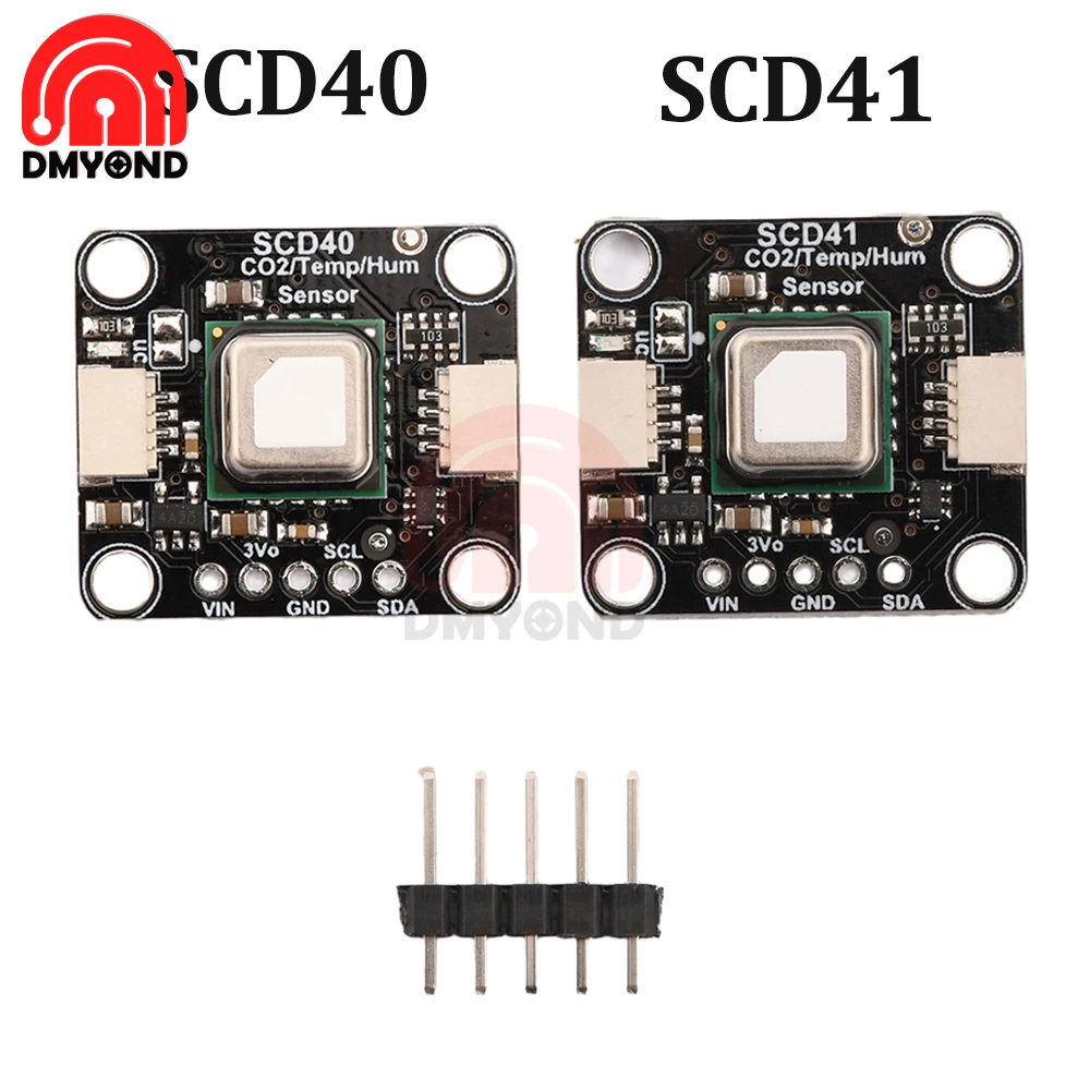 

Модуль датчика газа SCD41 обнаруживает датчик температуры и влажности углекислого газа I2C Коммуникационный модуль датчика газа SCD40