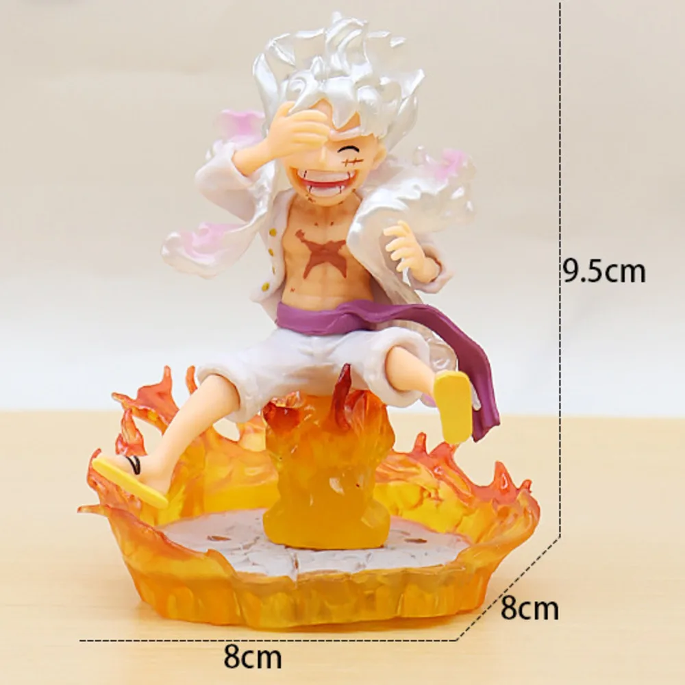 

One Piece Luffy 5 уровней аниме статуи японская настольная комната Декор фигурки искусственная имитация Коллекционная модель Рождественский подарок для детей