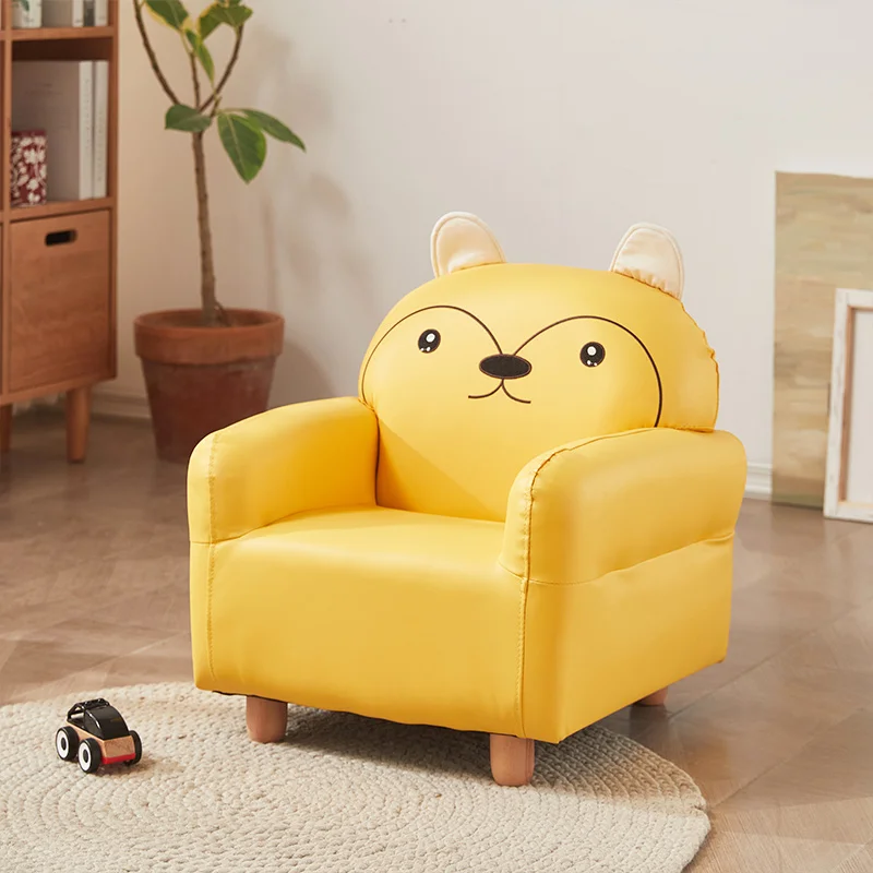 

Louis Fashion Children's Sofa Solid Wood Modern Simple Reading Corner Baby Cute Little Sofa Nordic Boys Girls Lazy Chair