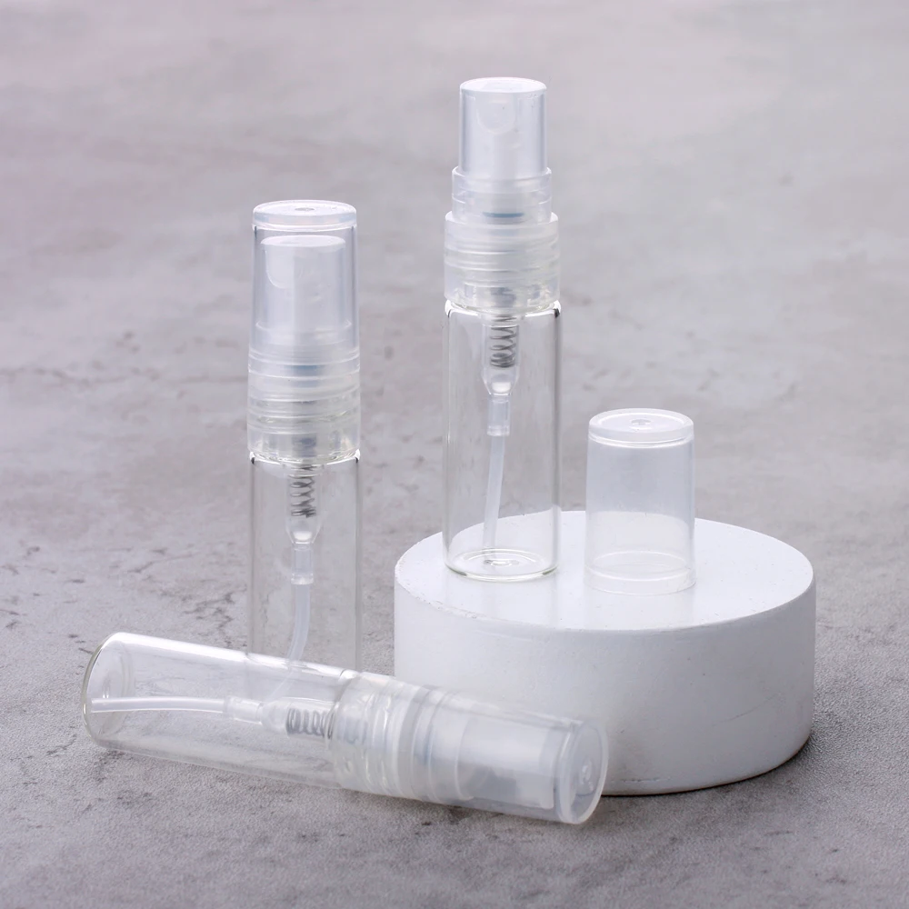 100 шт./лот 3 мл мини многоразовые флаконы для духов Портативный Стеклянный Флакон