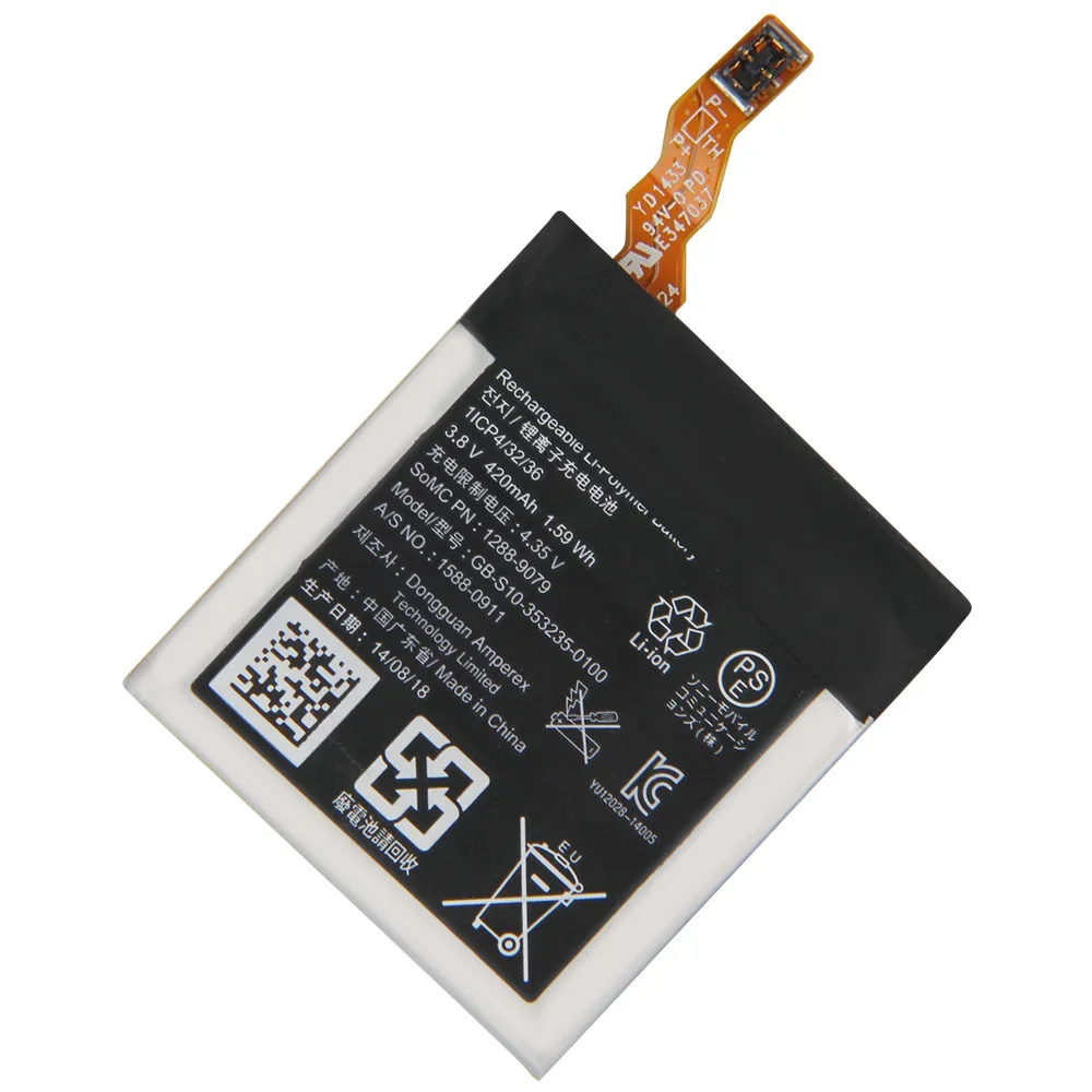 Сменный аккумулятор GB-S10- 353235 -0100 Для SONY SW3 SWR50 3SAS аккумуляторная батарея 420 мАч