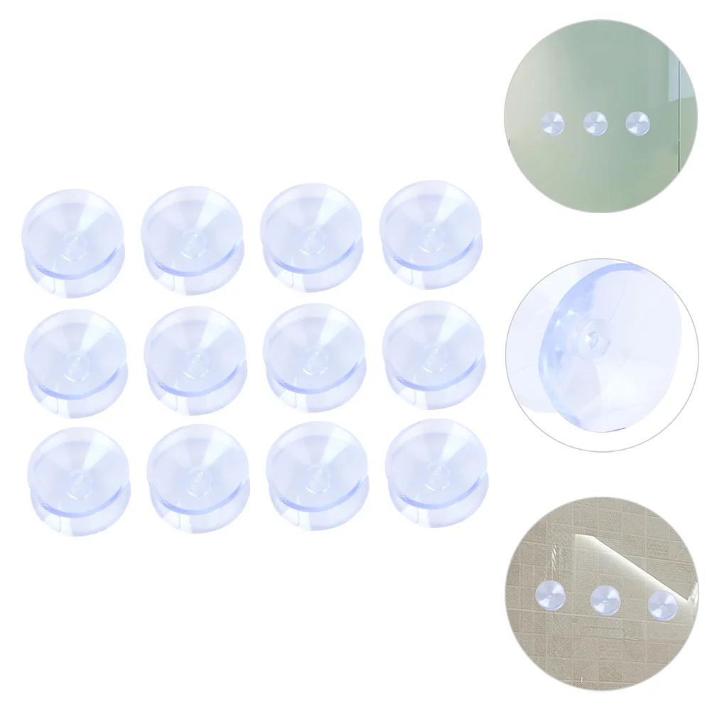 

50Pcs Suction Cup Pad Simple Plastic Durable Double Sided Suction Cup Sucker Pad Suction Pad Glass Suction Cup