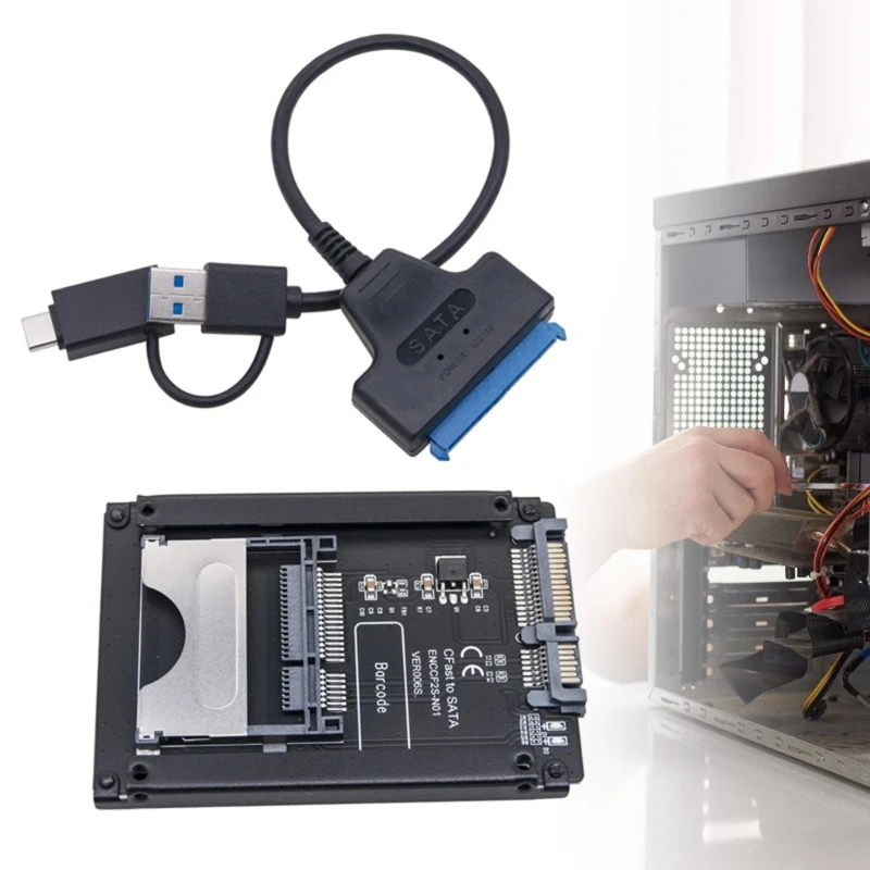 CFast to SATA3.0 22-контактный адаптер жесткого диска для ПК ноутбука расширение памяти