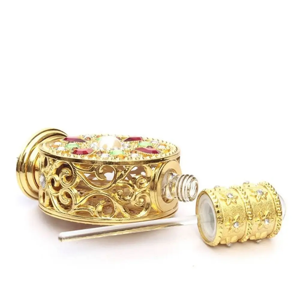 Винтажная стеклянная Пустая бутылка-капельница для эфирного масла в арабском