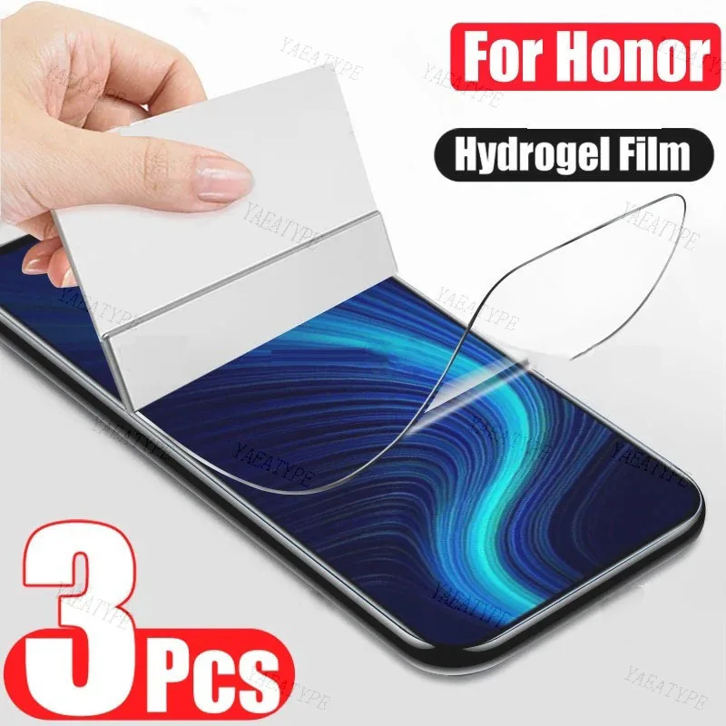 Гидрогелевая пленка для Honor X10 9S 9A 9C 9X 8A 8C 8S 8X, Защитная пленка для Honor 7A 7C 7S 7X V30 V20 X10 20S 30S, пленка, 3 шт.