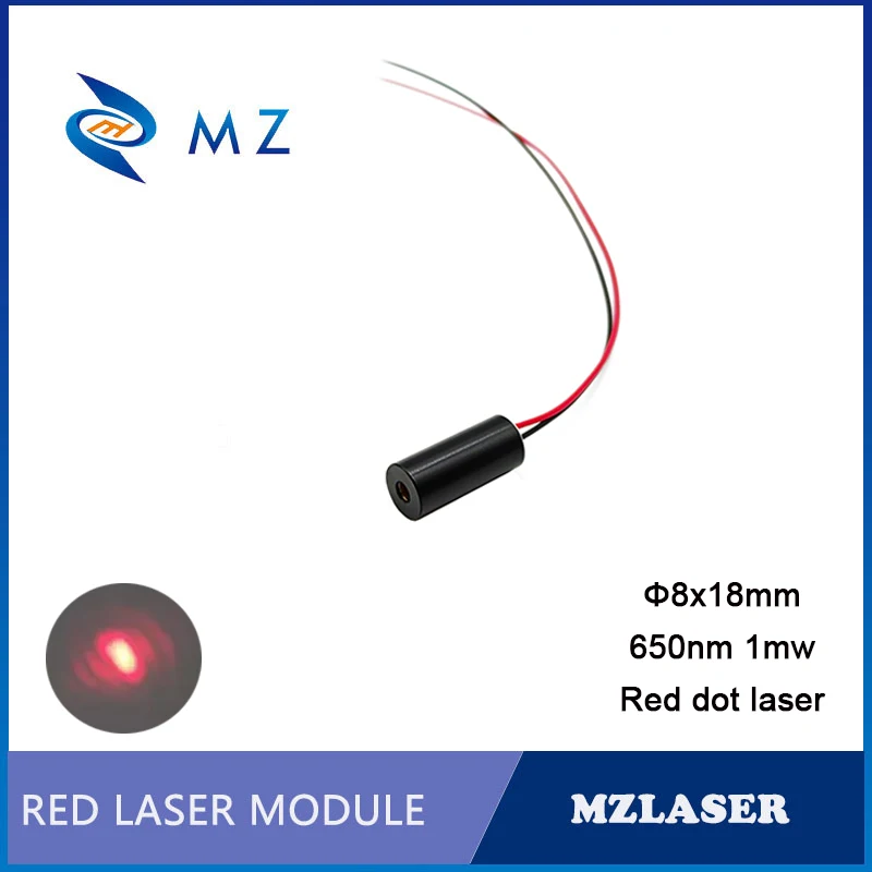 

Laser Module Red Dot Standard D8mm 650nm 1mw PMMA Lens Class II Industrial APC Drives