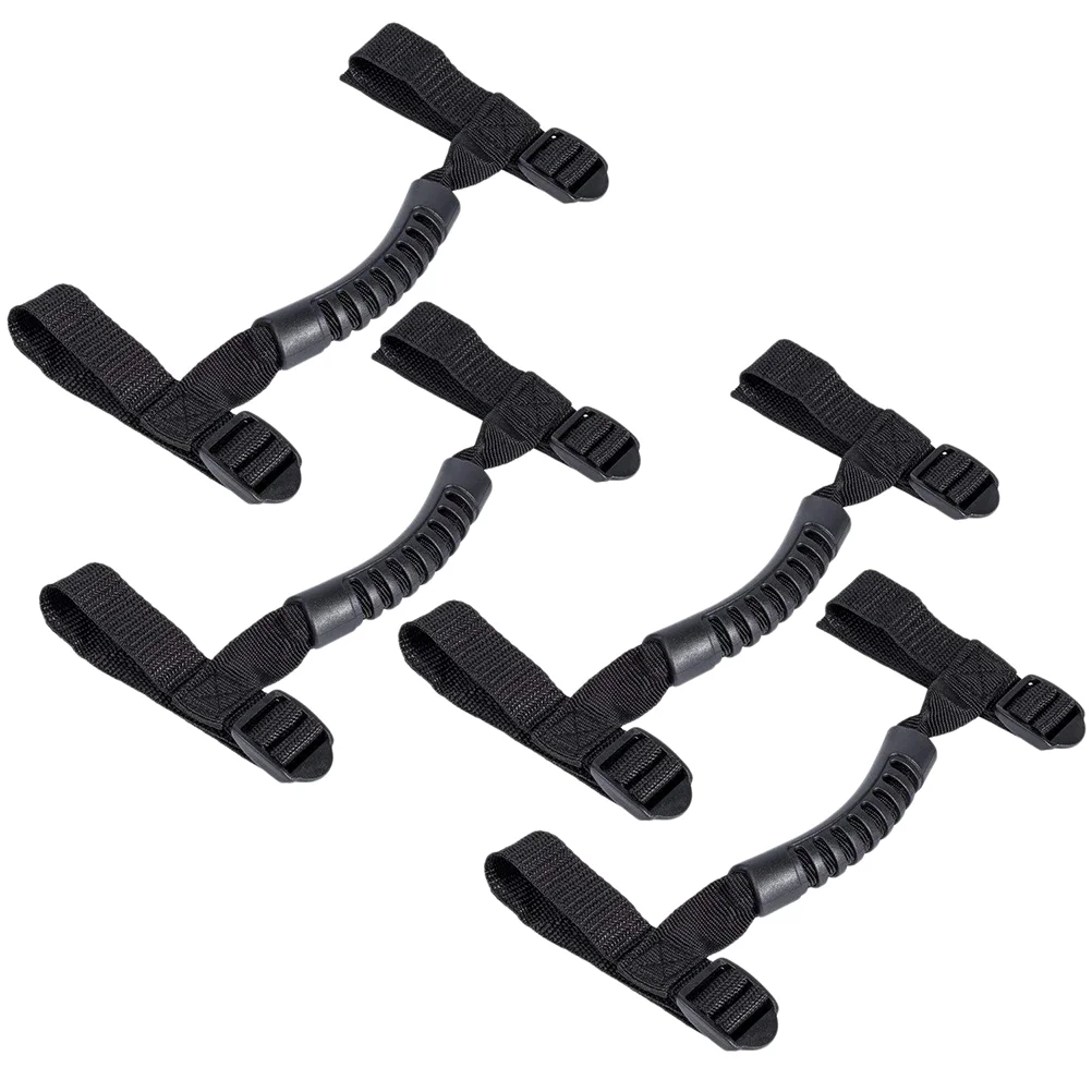 

4PCS Car Safety Handle Roof Handlebar Inside Handrail Roll Bar Grab Handles(Black)