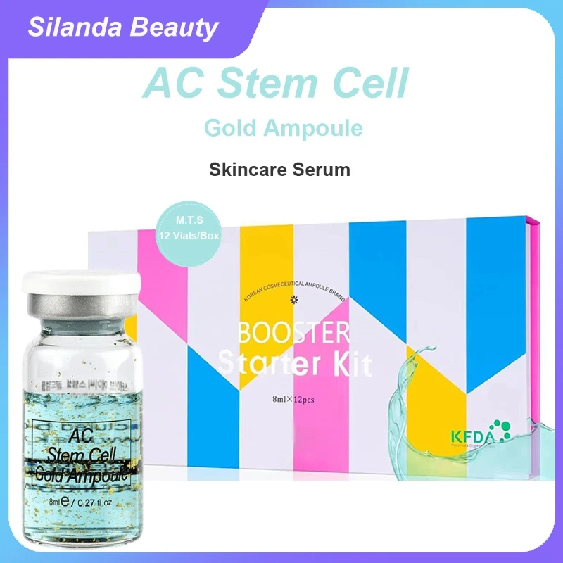 Корейская сыворотка-усилитель кожи AC Stem Cell золотая ампула уход за кожей против