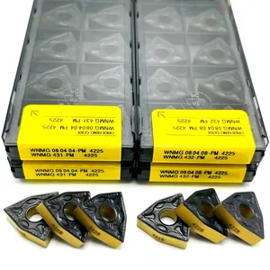 Токарная пластина, твердосплавный инструмент для токарного станка, WNMG080408 PM 4225, WNMG 080404