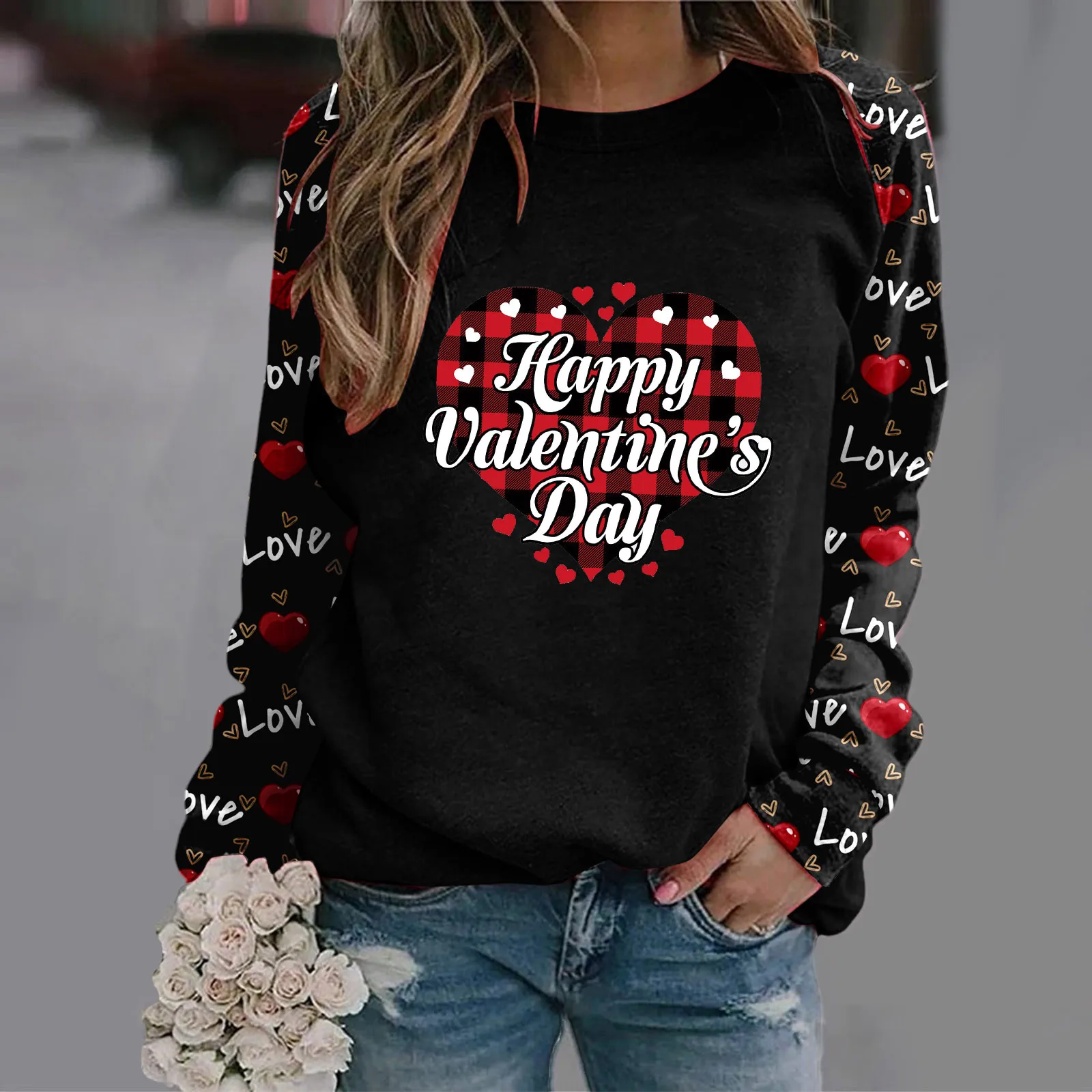 

Hoodie Womens Full Zip Long Hoodie Women Women Valentine's Day Women Pullover Cropped Hoodie Fitted Athletic Pullover Women