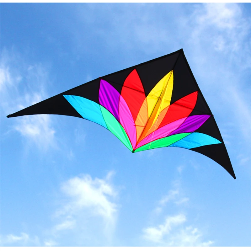 free shipping 2m large delta kite flying toys line kids kites factory delta kites flight kite string reel beach wind parrot game