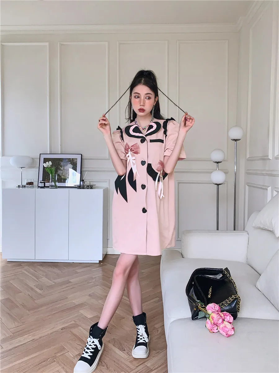 Женское асимметричное платье-рубашка модельное лоскутное платье контрастных