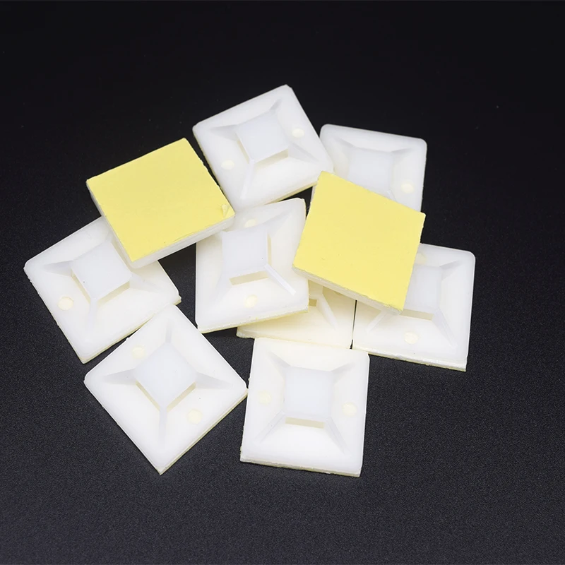 

100PCS-20PCS Self Adhesive Car Cable Clips Desk Cable Tie Clamps Winder Drop Wire Tie Fixer Holder Cord Organizer Management