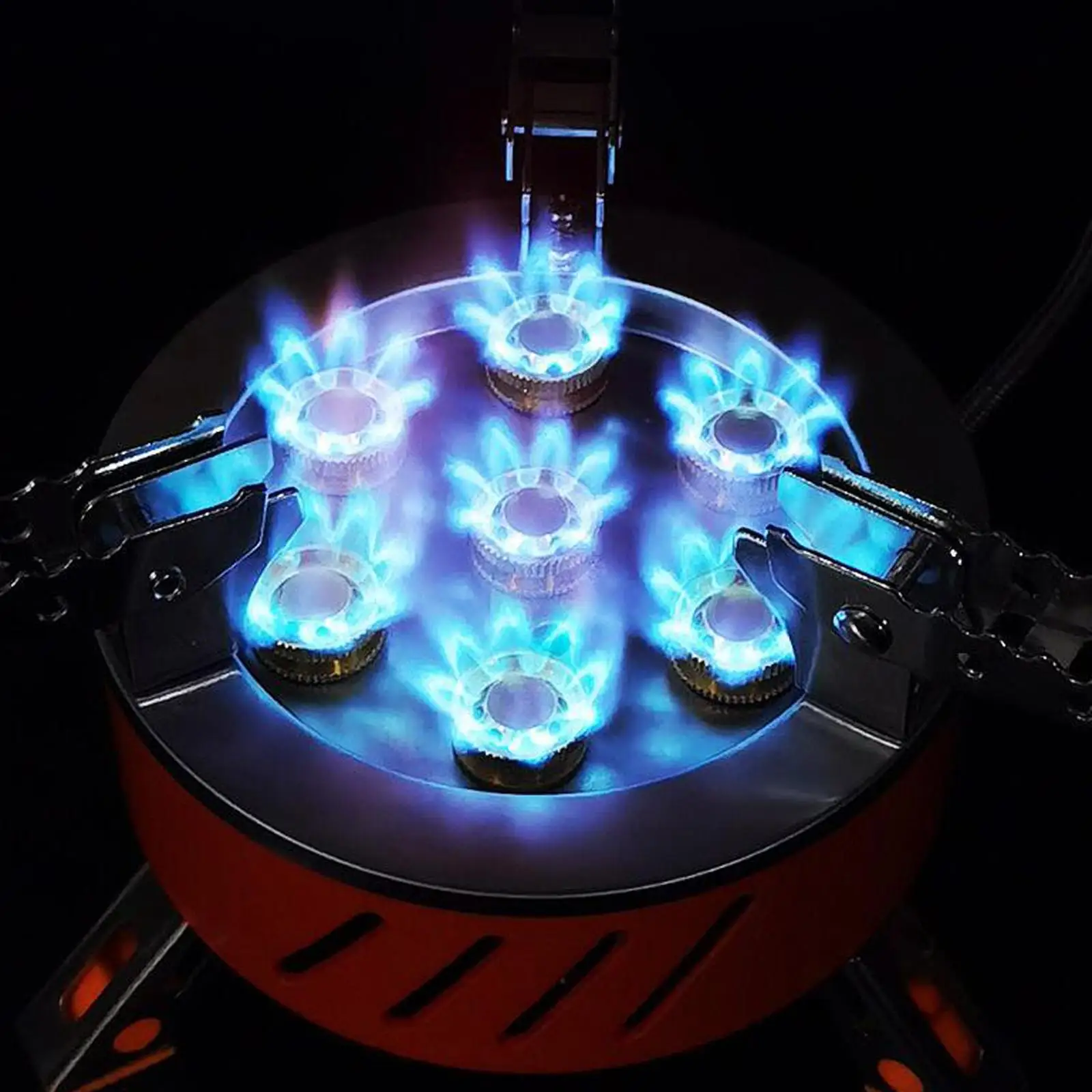 

Газовая кемпинговая печь ветрозащитная Бутановая пропановая горелка, горелка, плиты для кемпинга, пешего туризма, пикника, кухонная посуда