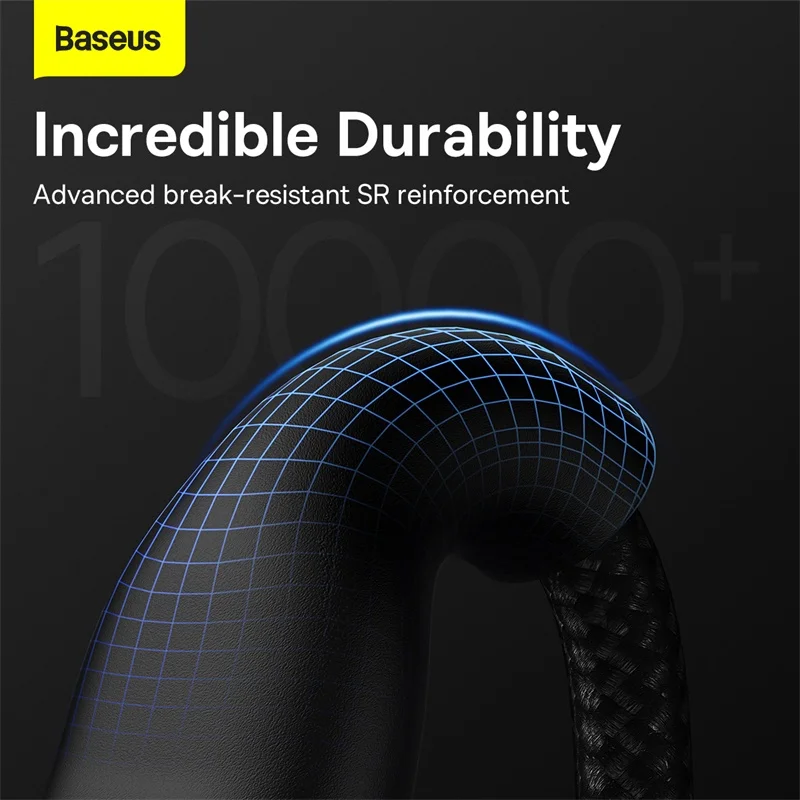 USB-кабель Baseus для iPhone PD 100 Вт USB Type-C кабель передачи данных Xiaomi Samsung 5A быстрая