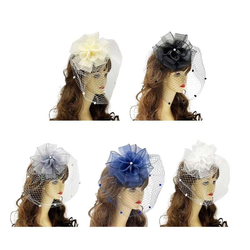 Элегантный сетчатый цветочный чародей со шпильками головные уборы для вечеринок