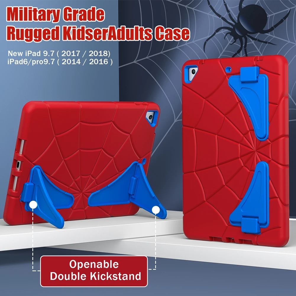 

For iPad 9.7 2017 2018 Case For iPad 6th 5th Gen Full body ShockProof Kids Tablets Kickstand Cover For iPad Air 2 Pro 9.7 Fundas