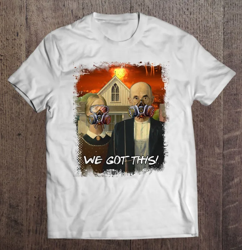 

Подарочная Мужская футболка с изображением готической пародии Судного дня выживания, футболки в стиле Харадзюку