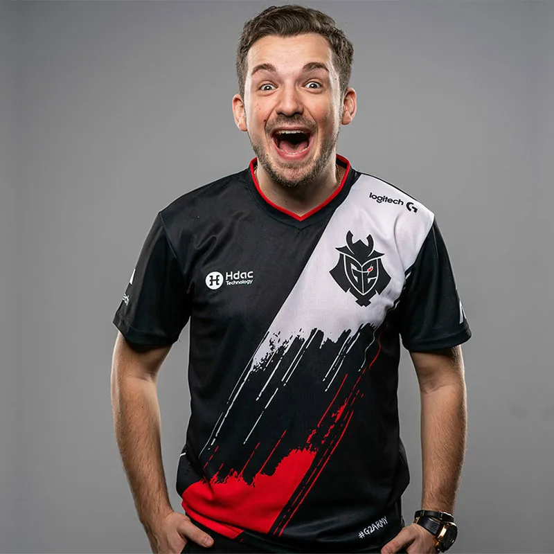 

2021 LOL CSGO G2 t-shirt men and women fashion streetwear custom id high quality jersey club number one in north america