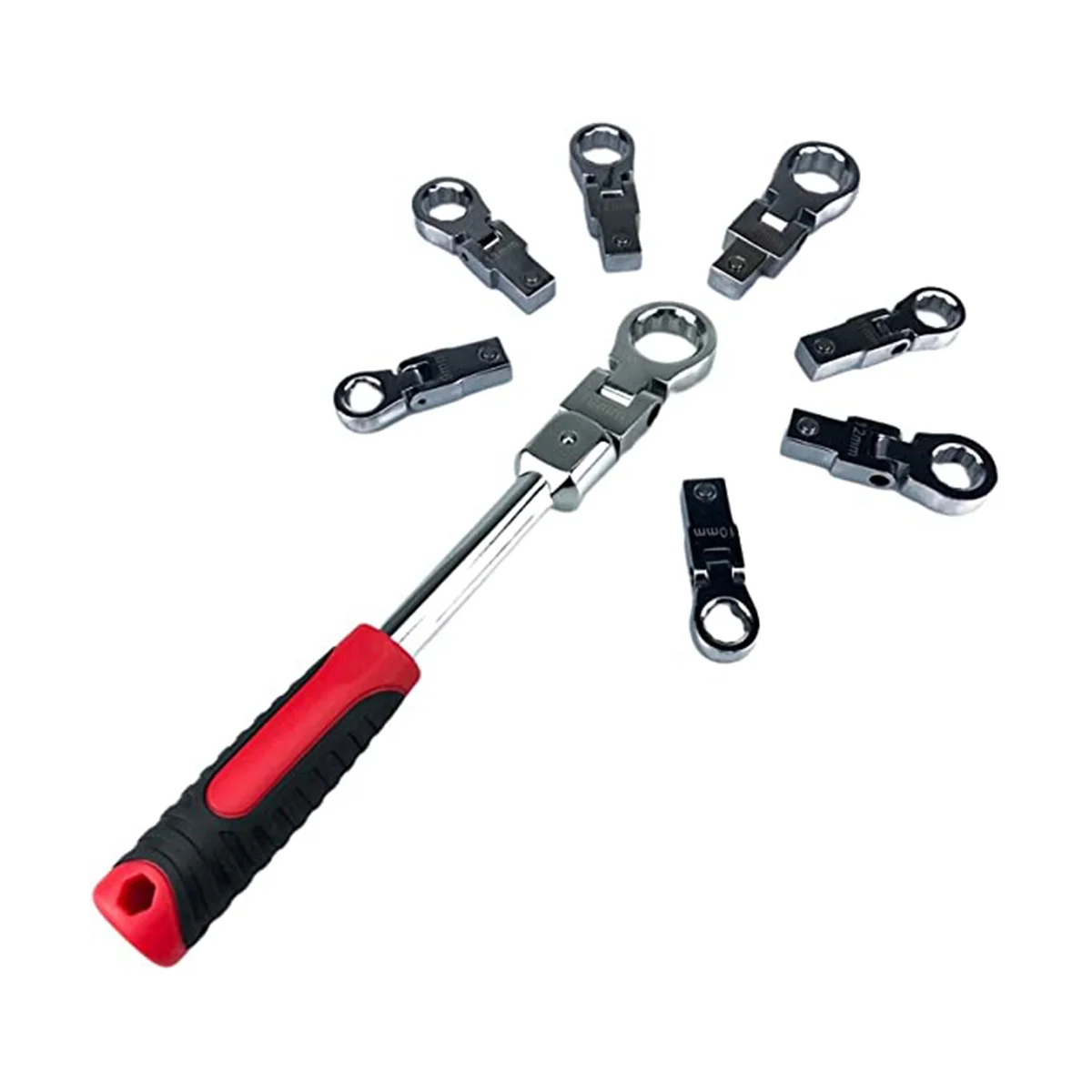 

Набор гаечных ключей 9-19 мм, 8 предметов, ручной инструмент, многофункциональный Шестеренчатый ключ, комбинированный ключ с храповым механизмом