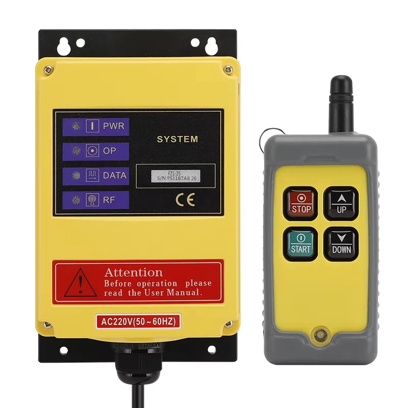 F21-2S 2-кнопочный электрический подъемник для лифта, небольшое оборудование для промышленной автоматизации, беспроводной контроллер TELECRANE DC24V HS-4