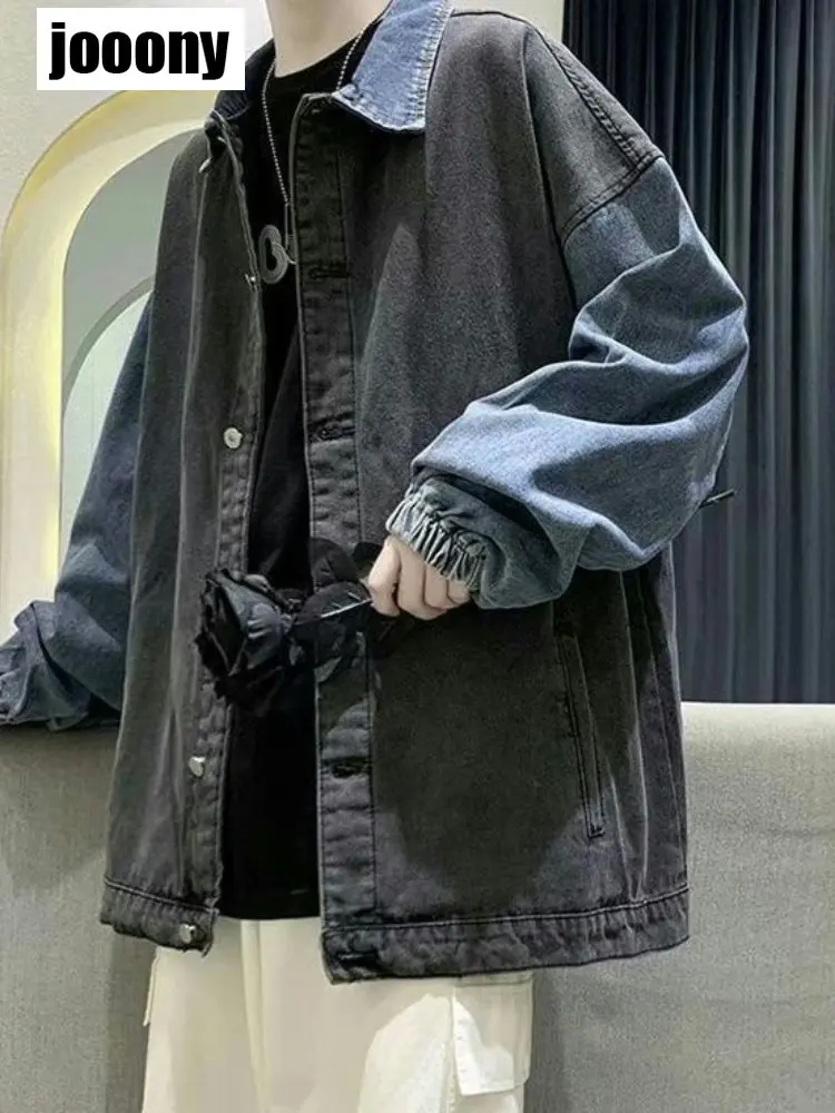 Джинсовая куртка Ins Tide демисезонные мужские джинсовые куртки корейский стиль