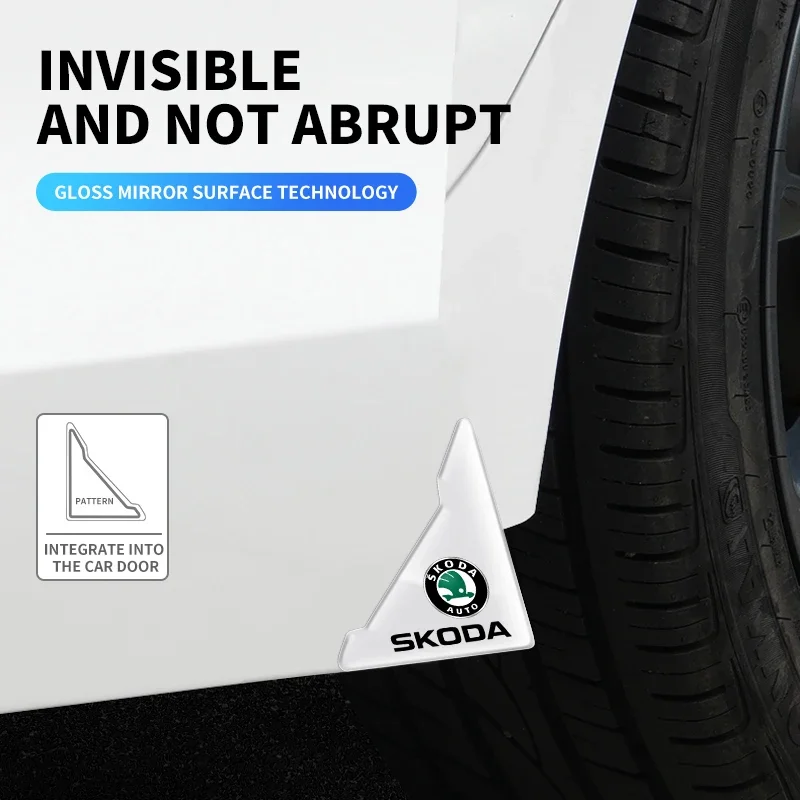 Угловая крышка автомобильной двери защита Бампера Для Skoda Rapid Felicia Kodia Kamiq Yeti Karoq Fabia