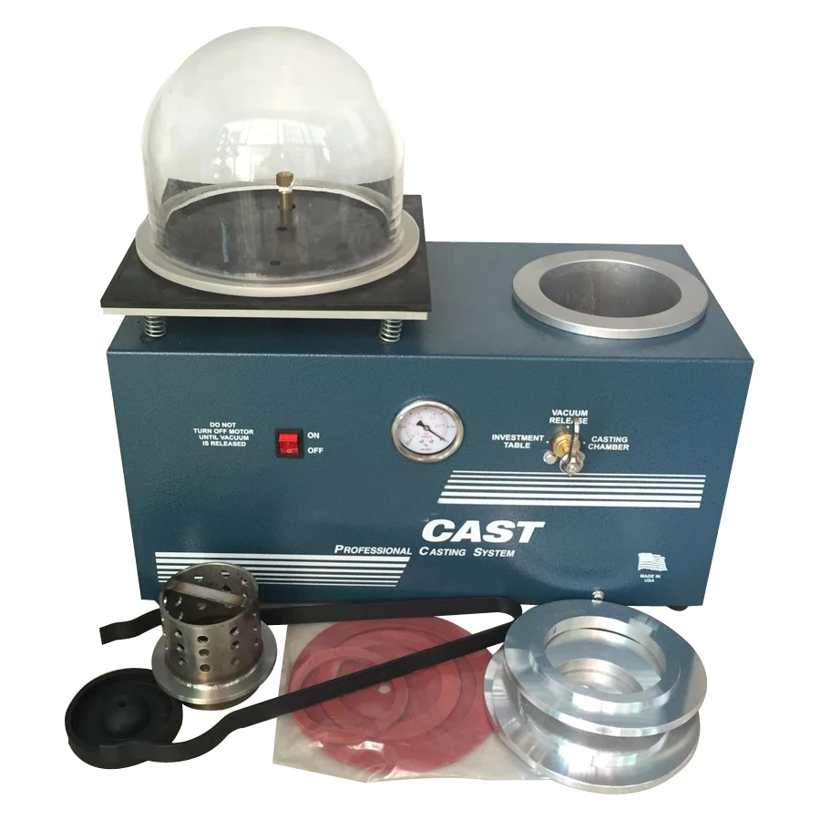 

Hajet China Manufacturer Goldsmith Silver Gold Jewelry Casting 2L Vacuum Casting Machine