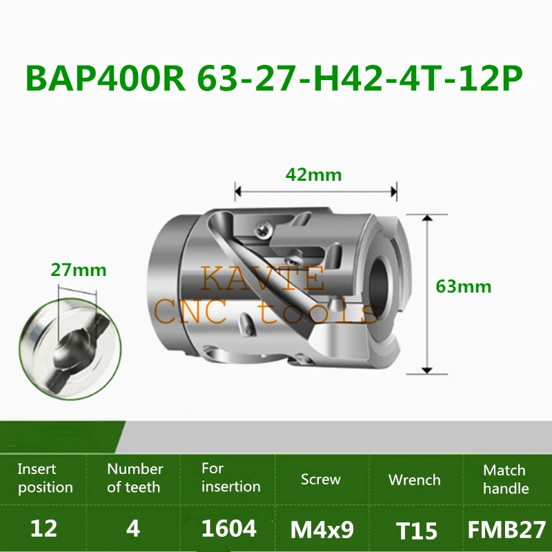 

BAP300R BAP400R Высокомощная фреза для резки кукурузы с прямым хвостовиком APMT1135 APMT1604 твердосплавная пластина зажимная фреза