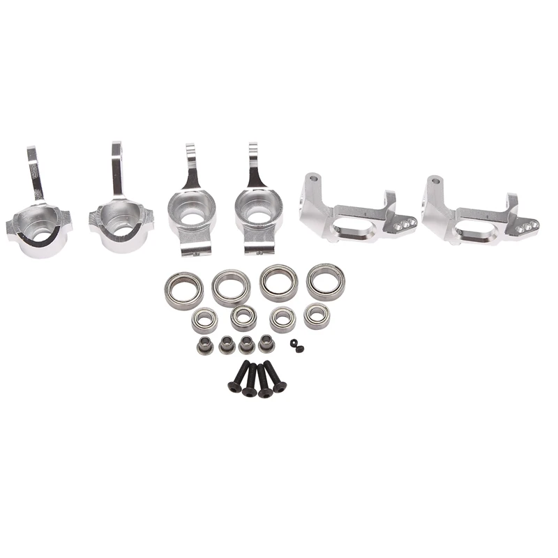 

102010 102011 102012 Metal Steering Block Kunckle Bearing Set For HSP 94123 94111 1/10 RC Car Upgrade Parts