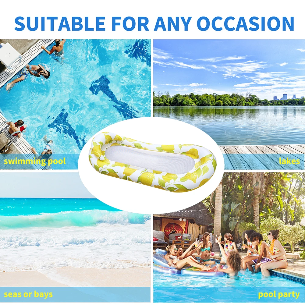 Надувной матрас для бассейна с сеткой релаксации водный гамак надувные матрасы |