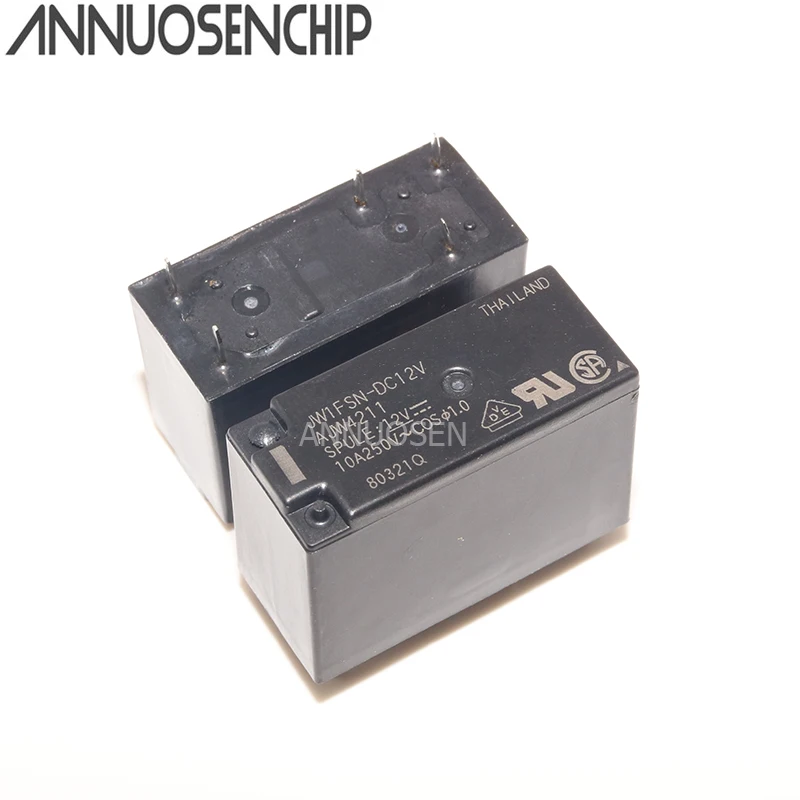 5 шт. реле мощности Φ AJW4211 Φ AJW4212 5 контактов 10A JW1FSN- 12 В постоянного тока 24 В постоянного тока