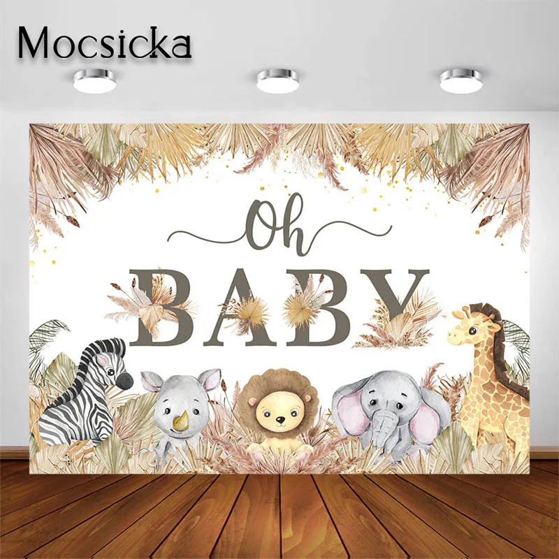 

Mocsicka сафари джунгли животные фоны для мальчиков Детский душ 1-й 2-й день рождения дикий фон для фотосъемки