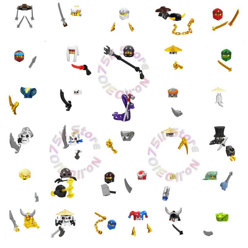 Аниме Ниндзя Игрушка A033 A040 A048 A049 A056 A097 Scott Nuckal Череп Samukai Lloyd Murt Moe Nindroids Python Строительные блоки Подарки (art.: 3920d4909f565) - 3920d4909f565