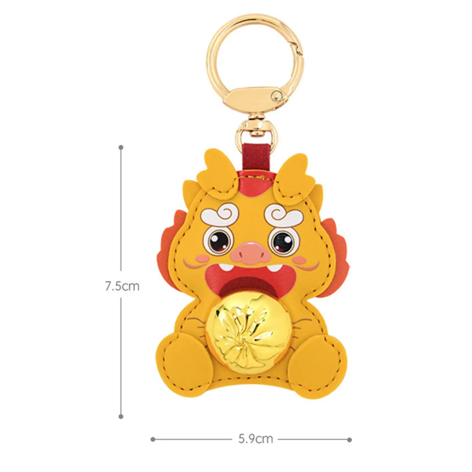 Брелок с китайским лунным Новым годом и драконом 2024 весенний фестиваль для